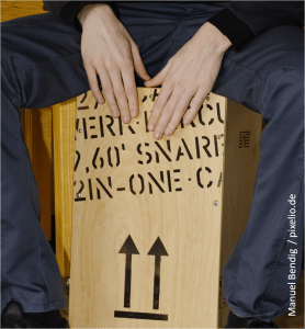 Cajon spielen macht Spaß
